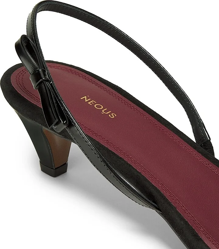 Women's Diwo 40MM Leather Slingback Sandals - Black - Size 5 - Image 5
