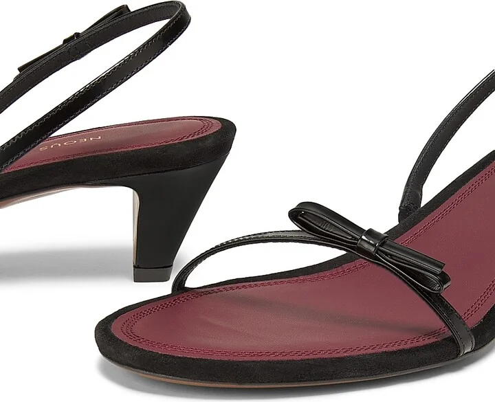 Women's Diwo 40MM Leather Slingback Sandals - Black - Size 5 - Image 6
