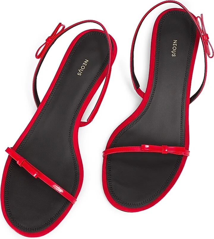 Women's Diwo 40MM Leather Slingback Sandals - Black - Size 5 - Image 9