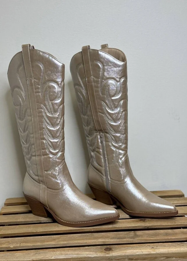 Women's Dixie Platino Boots In Gold