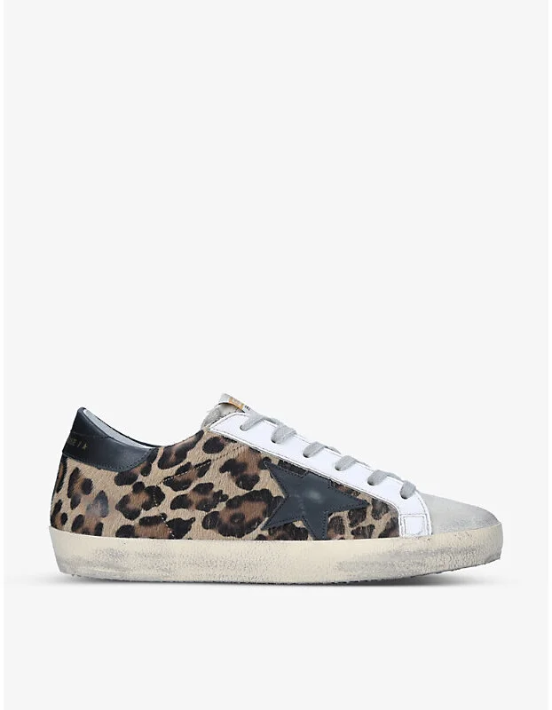 Womens Dk.Brn Com Women's Superstar 80189 Leather Low-Top Trainers Eur 39 / 6 Uk Women