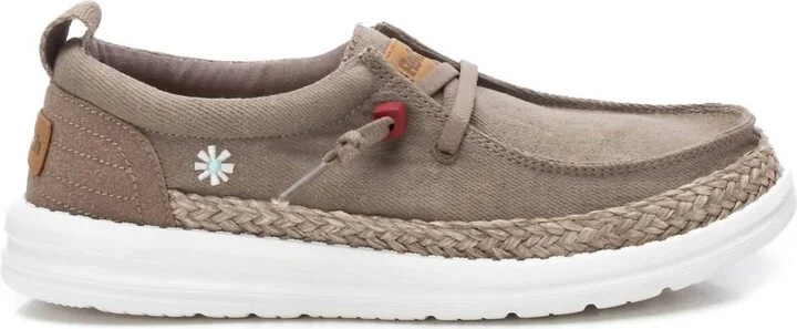 Women's Dockside Canvas Loafer In Taupe