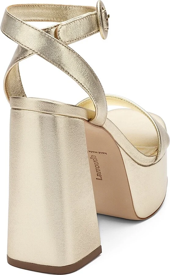 Women's Dolly Metallic Platform Sandals - Mettalic Platina - Size 10 - Image 3