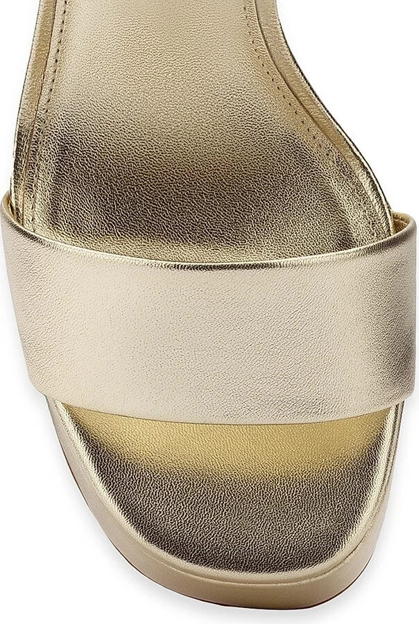 Women's Dolly Metallic Platform Sandals - Mettalic Platina - Size 10 - Image 4