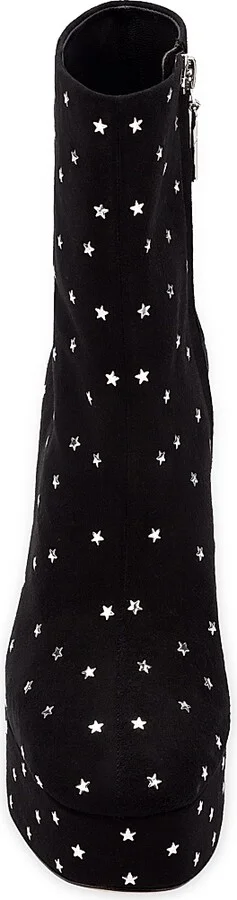 Women's Dolly Star-Embellished Suede Platform Boots - Black - Size 5 - Image 5