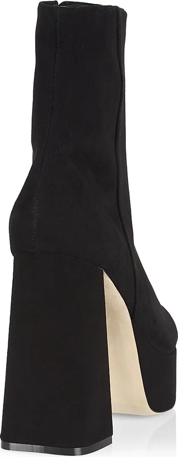 Women's Dolly Suede Platform Boots - Black - Size 10 - Image 3