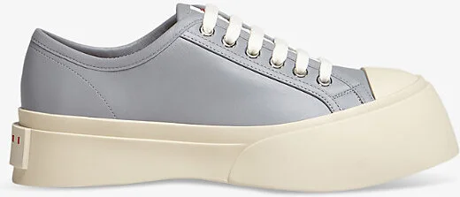Womens Dolphin Pablo Platform-Sole Leather Low-Top Trainers Eur 35 / 2 Uk Women