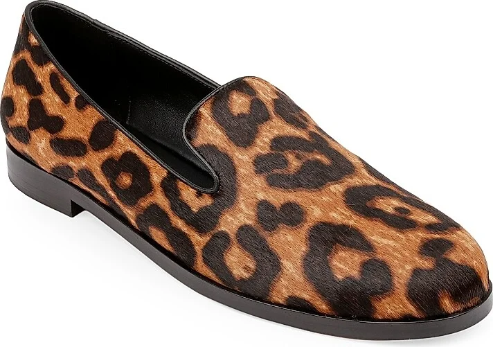 Women's Dominik II Calf Hair Loafers - Leopard - Size 6.5 - Image 2