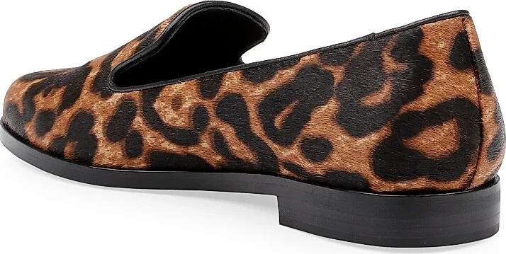 Women's Dominik II Calf Hair Loafers - Leopard - Size 6.5 - Image 3