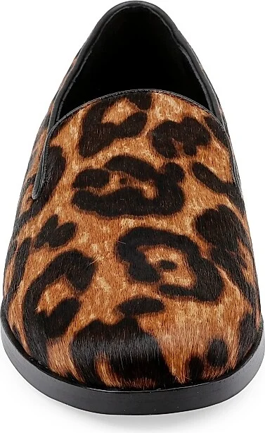 Women's Dominik II Calf Hair Loafers - Leopard - Size 6.5 - Image 4