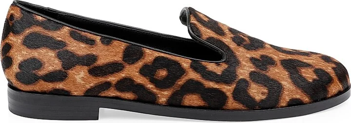Women's Dominik II Calf Hair Loafers - Leopard - Size 6.5