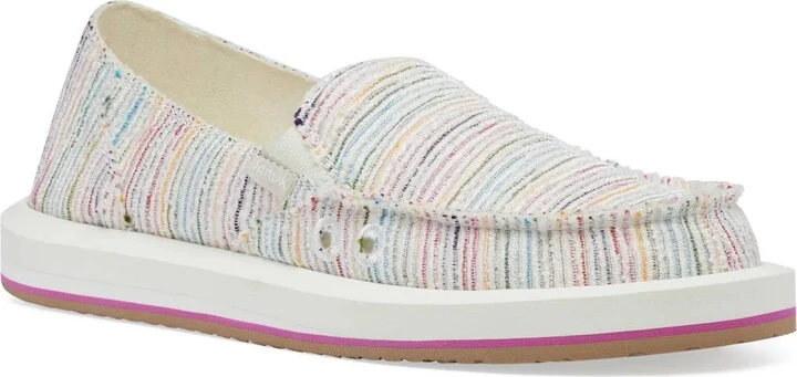 Women's Donna St Slip On In Summer Cord Rainbow