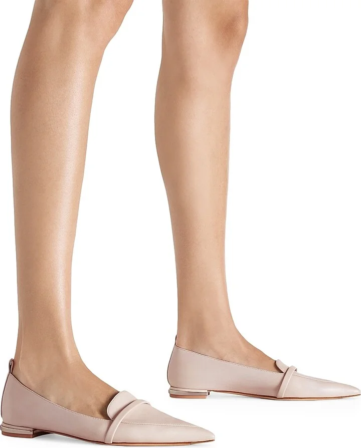 Women's Dora Leather Loafers - Shell - Size 11 - Image 5