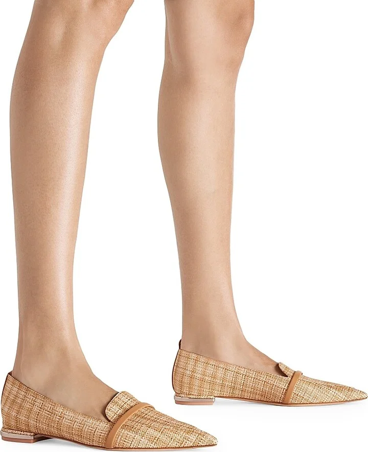 Women's Dora Raffia Loafers - Legno Honey - Size 10 - Image 5