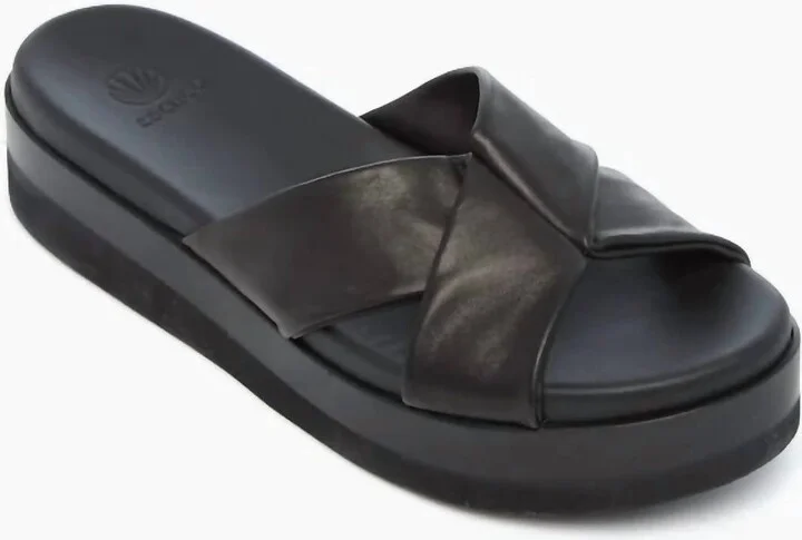 Women's Dot Sandals In Black