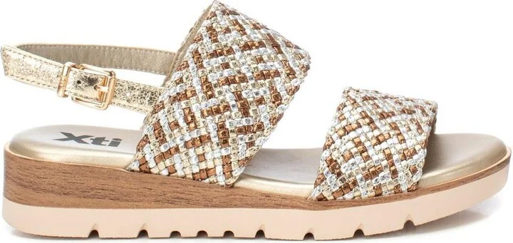 Women's Double Strap Flat Sandals By Xti