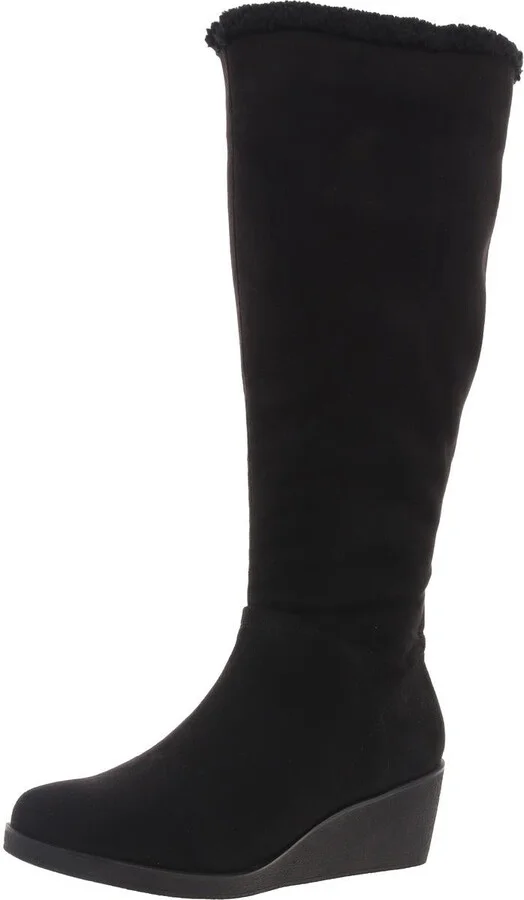 Womens Double Zipper Knee-High Boots