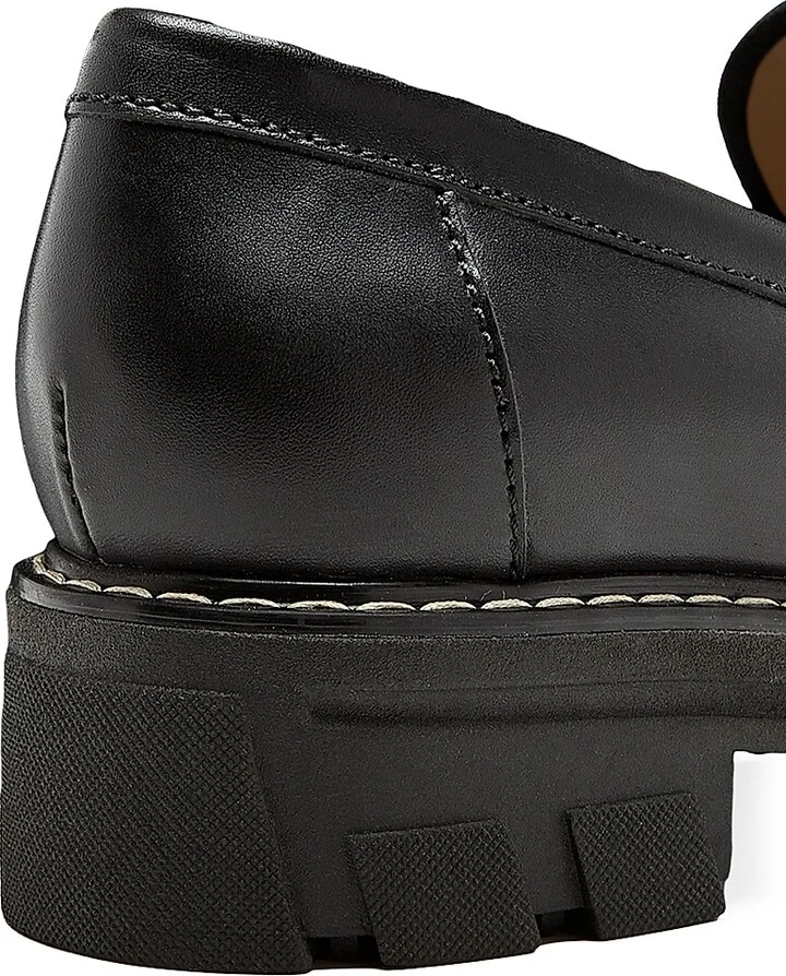 Women's Douglas Leather Loafers - Black - Size 8 - Image 4
