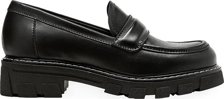 Women's Douglas Leather Loafers - Black - Size 8
