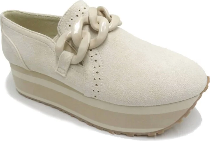 Women's Down Time Slip On Shoes In Ivory Suede