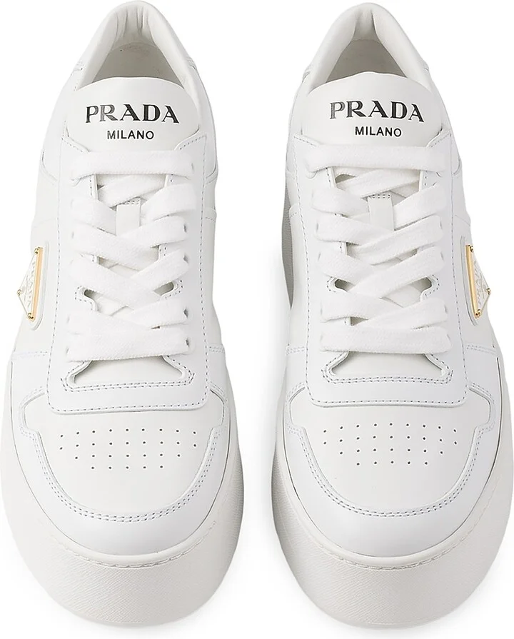 Women's Downtown Bold Leather Sneakers - White - Size 9 - Image 2