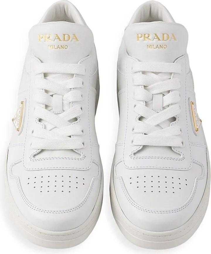 Women's Downtown Leather Sneakers - White - Size 7 - Image 2