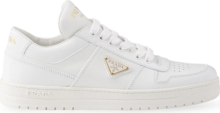 Women's Downtown Leather Sneakers - White - Size 7