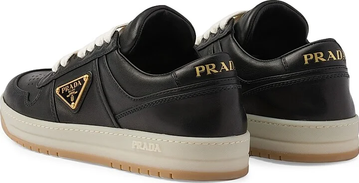 Women's Downtown Nappa Leather Sneakers - Black - Size 6 - Image 3