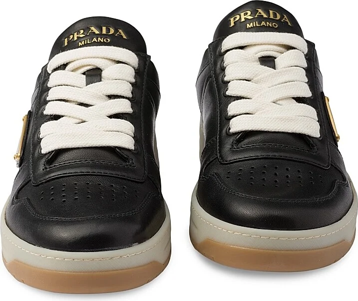 Women's Downtown Nappa Leather Sneakers - Black - Size 6 - Image 4