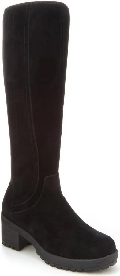 Women's Doyle Waterproof Boots In Dark Brown Suede