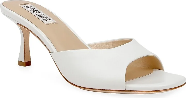 Women's Draya Leather Sandals - White - Size 7 - Image 2