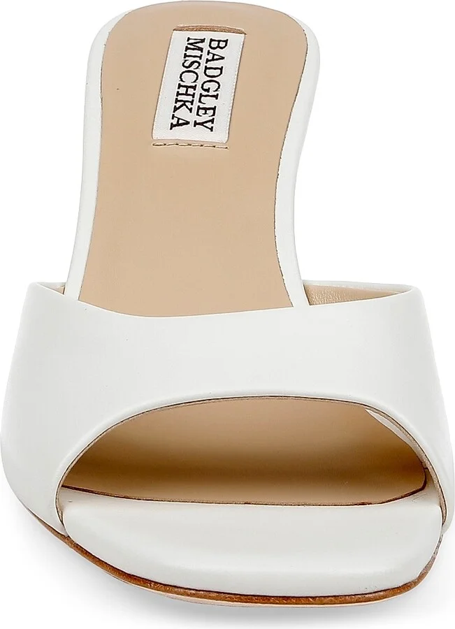 Women's Draya Leather Sandals - White - Size 7 - Image 4