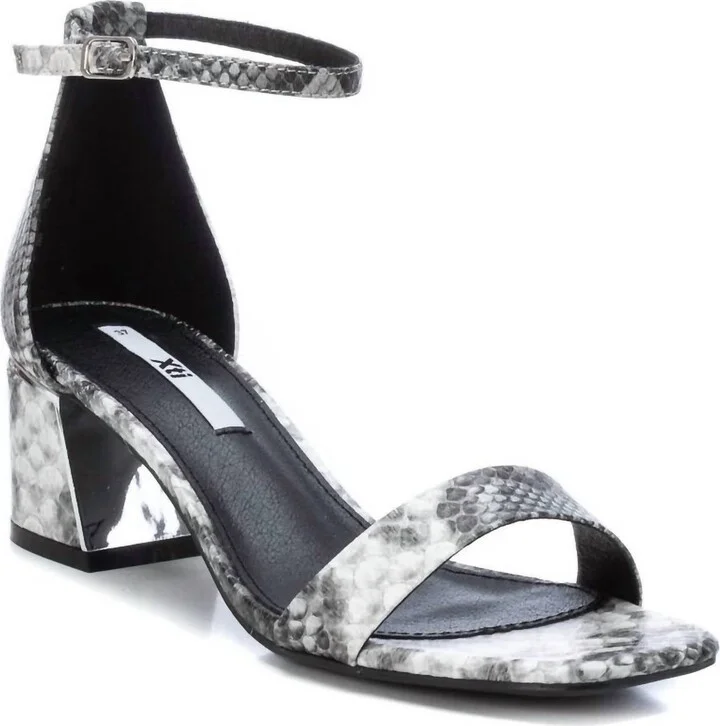 Women's Dressy Sandals In Open Grey