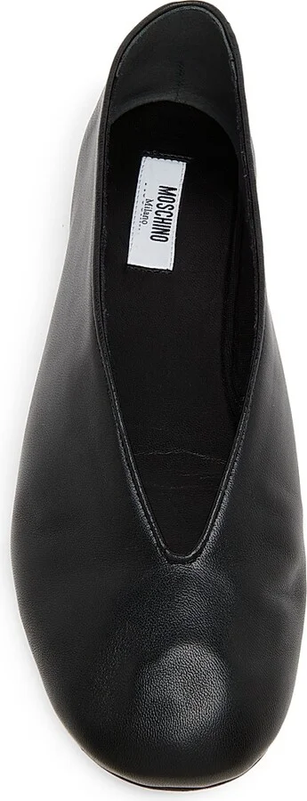 Women's Duck Leather Flats - Black - Size 6.5 - Image 4