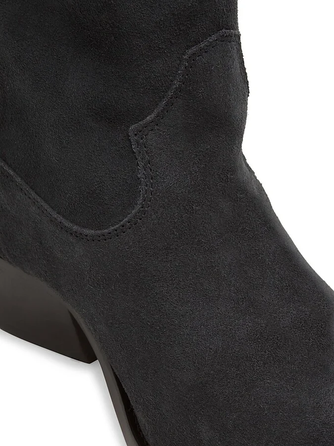 Women's Duerto 35MM Suede Cowboy Boots - Black - Size 5 - Image 6