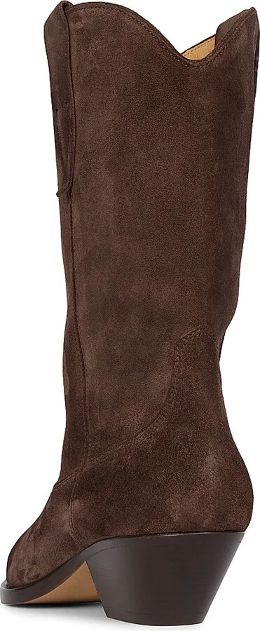 Women's Duerto 35MM Suede Cowboy Boots - Black - Size 5 - Image 8