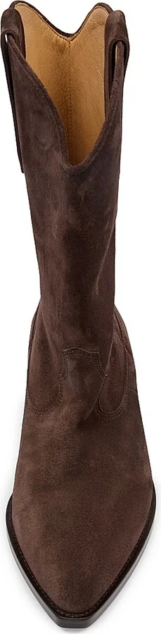 Women's Duerto 35MM Suede Cowboy Boots - Black - Size 5 - Image 9