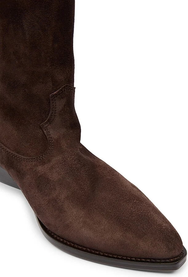 Women's Duerto 35MM Suede Cowboy Boots - Black - Size 5 - Image 10