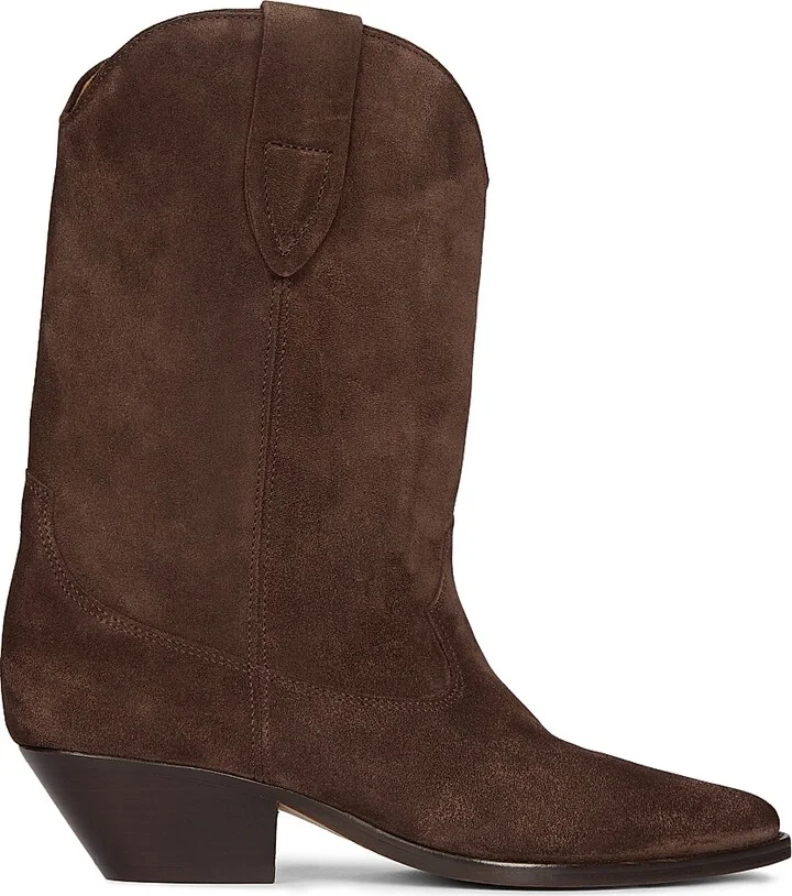 Women's Duerto 35MM Suede Cowboy Boots - Black - Size 5 - Image 11
