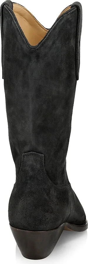 Women's Duerto 40MM Suede Western Boots - Faded Black - Size 5 - Image 3
