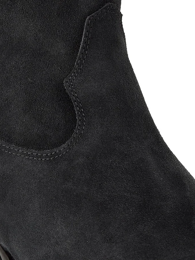 Women's Duerto 40MM Suede Western Boots - Faded Black - Size 5 - Image 5