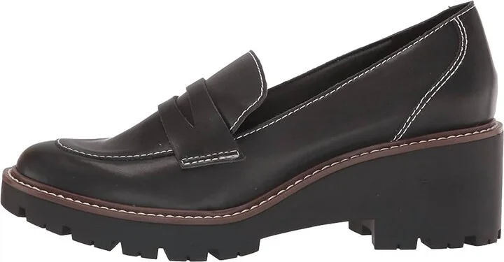 Women's Dulce Loafers In Black Leather / Calf Leather