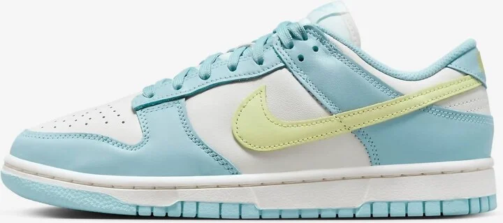 Women's Dunk Low Citron Sneakers In Ocean Bliss