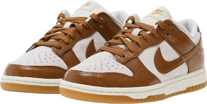 Women's Dunk Low Lx Sneakers In Phantom/ale Brown/sail/metallic Gold
