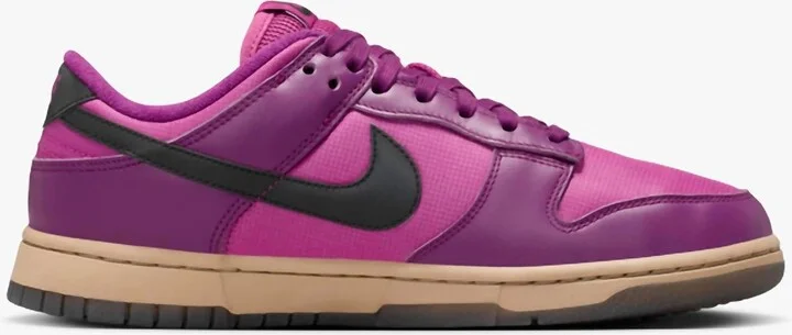 Women's Dunk Low Shoes In Viotech/hot Fuchsia/khaki/black