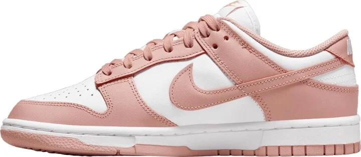 Women's Dunk Low Whisper Sneaker In White,pink