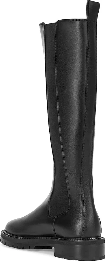 Women's Dutch 40MM Leather Boots - Black - Size 5 - Image 3