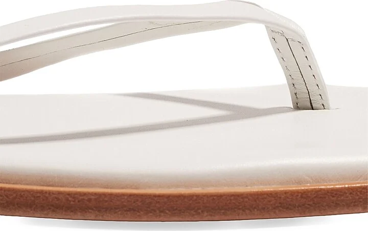 Women's Dylan Leather Flip-Flops - Sable - Size 5 - Image 7