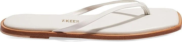 Women's Dylan Leather Flip-Flops - Sable - Size 5 - Image 8