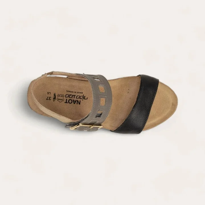 Women's Dynasty Sandal In Soft Black/foggy Gray/soft Beige